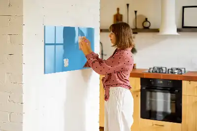 Schreib-Magnettafel in Hellblau