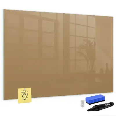 Schreib-Magnettafel in Dunkelbeige