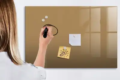 Schreib-Magnettafel in Dunkelbeige
