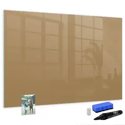 Schreib-Magnettafel in Dunkelbeige