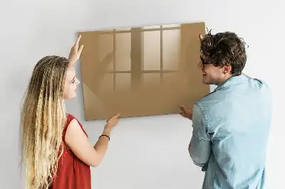 Schreib-Magnettafel in Dunkelbeige