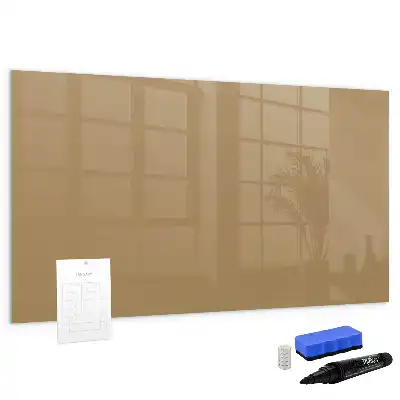 Schreib-Magnettafel in Dunkelbeige