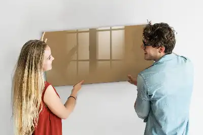 Schreib-Magnettafel in Dunkelbeige