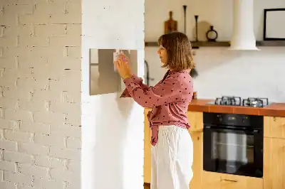 Schreib-Magnettafel in Dunkelbeige