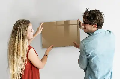 Schreib-Magnettafel in Dunkelbeige