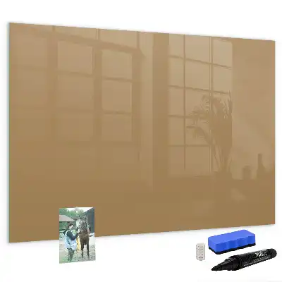 Schreib-Magnettafel in Dunkelbeige