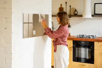 Schreib-Magnettafel in Dunkelbeige