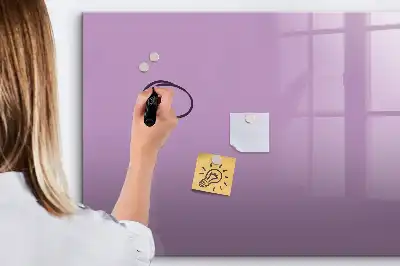 Beschreibbare Magnettafel in Flieder