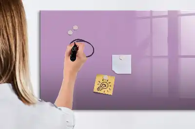 Beschreibbare Magnettafel in Flieder
