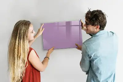 Beschreibbare Magnettafel in Flieder