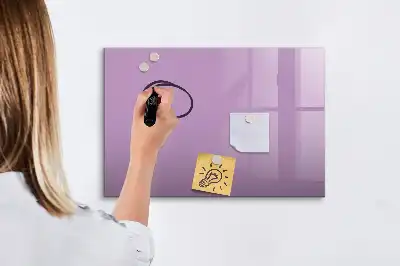 Beschreibbare Magnettafel in Flieder