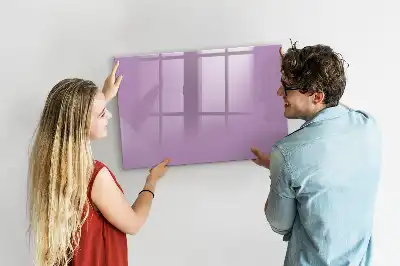 Beschreibbare Magnettafel in Flieder