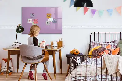 Beschreibbare Magnettafel in Flieder