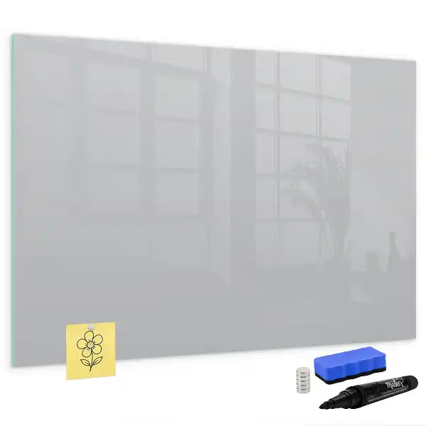 Schreib-Magnettafel in Hellgrau