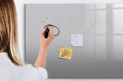 Schreib-Magnettafel in Hellgrau