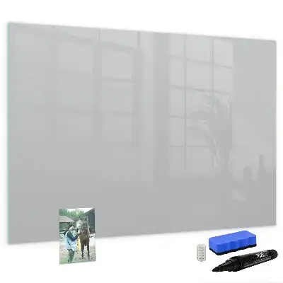 Schreib-Magnettafel in Hellgrau