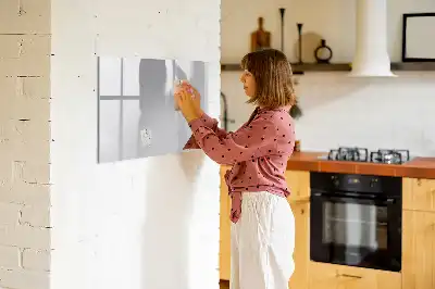 Schreib-Magnettafel in Hellgrau