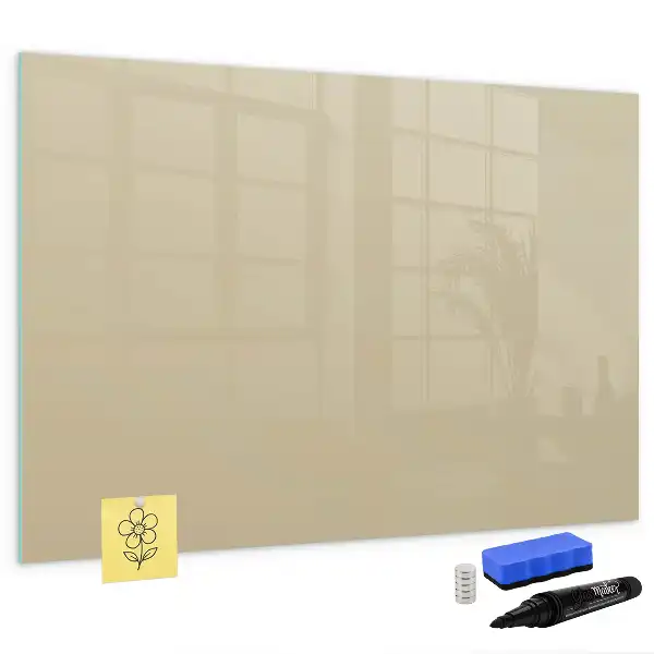 Beschreibbare Magnettafel in Beige