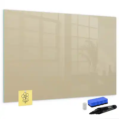 Beschreibbare Magnettafel in Beige