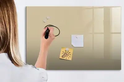Beschreibbare Magnettafel in Beige