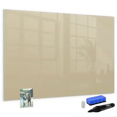 Beschreibbare Magnettafel in Beige