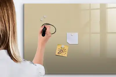 Beschreibbare Magnettafel in Beige