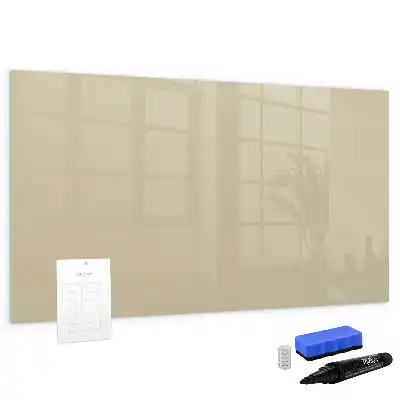 Beschreibbare Magnettafel in Beige