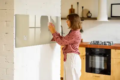 Beschreibbare Magnettafel in Beige