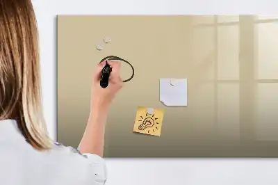 Beschreibbare Magnettafel in Beige