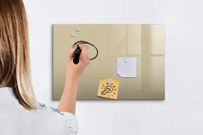 Beschreibbare Magnettafel in Beige