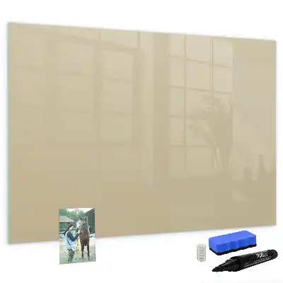 Beschreibbare Magnettafel in Beige