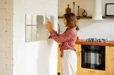 Beschreibbare Magnettafel in Beige