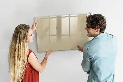 Beschreibbare Magnettafel in Beige
