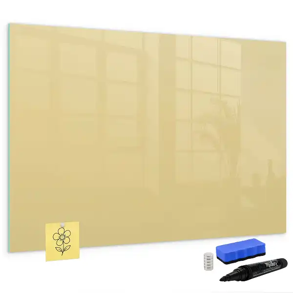 Schreib-Magnettafel in Creme