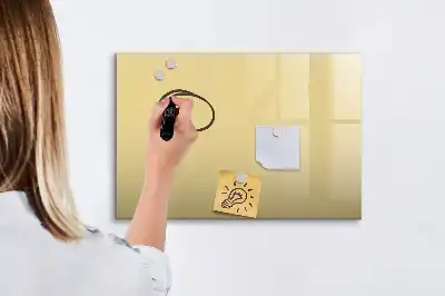 Schreib-Magnettafel in Creme