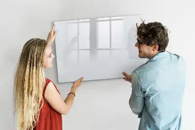 Beschreibbare Magnettafel in Off-White