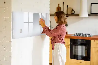 Beschreibbare Magnettafel in Off-White
