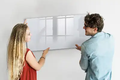 Beschreibbare Magnettafel in Off-White
