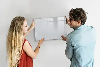 Beschreibbare Magnettafel in Off-White
