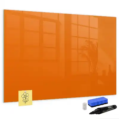 Schreib-Magnettafel in der Farbe Orange