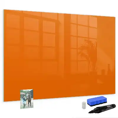 Schreib-Magnettafel in der Farbe Orange