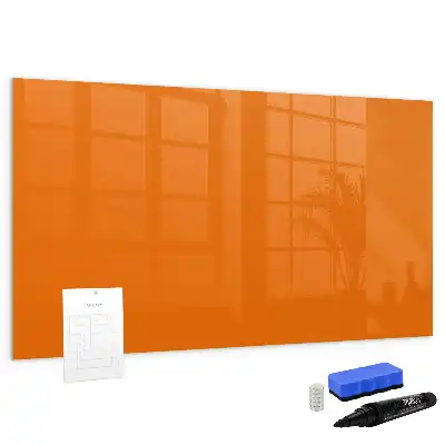 Schreib-Magnettafel in der Farbe Orange