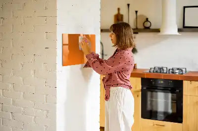 Schreib-Magnettafel in der Farbe Orange