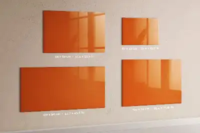 Schreib-Magnettafel in der Farbe Orange