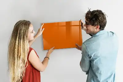 Schreib-Magnettafel in der Farbe Orange