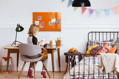 Schreib-Magnettafel in der Farbe Orange