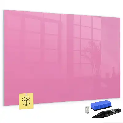 Beschreibbare Magnettafel in Rosa