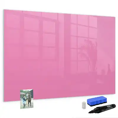 Beschreibbare Magnettafel in Rosa