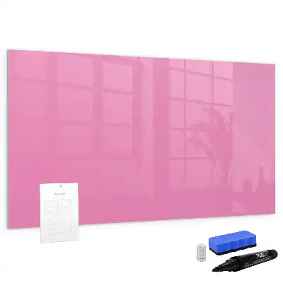 Beschreibbare Magnettafel in Rosa
