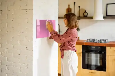 Beschreibbare Magnettafel in Rosa